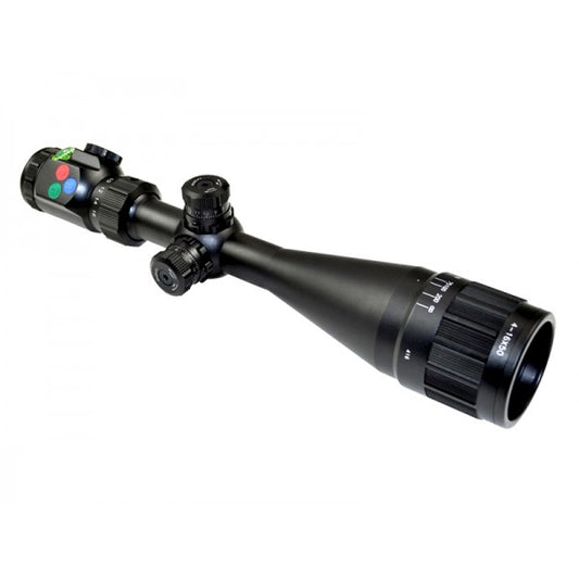 Tactical 4-16X50 1" AO Scope w/Built-in Bubble Level