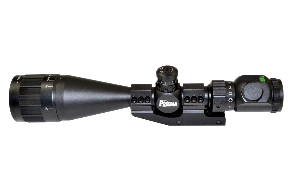 Tactical 4-16X50 1" AO Scope w/Built-in Bubble Level