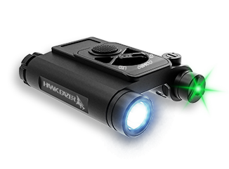 Hawk Gazer FLG-21 LED Flashlight with Green Laser Combos