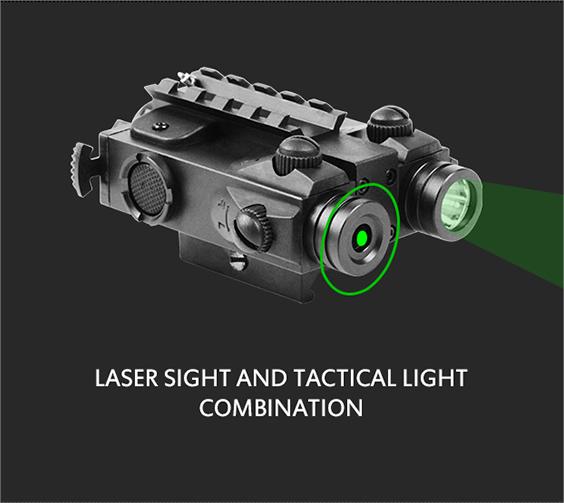 Adjustable Tactical Green Laser and Flashlight Combo LS-CL4-G