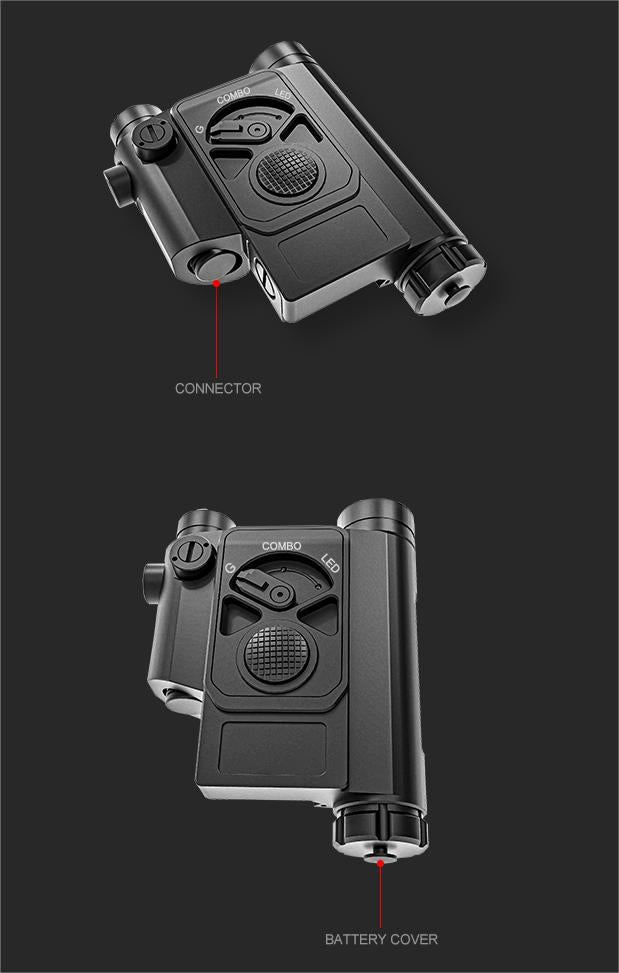 Hawk Gazer FLG-21 LED Flashlight with Green Laser Combos
