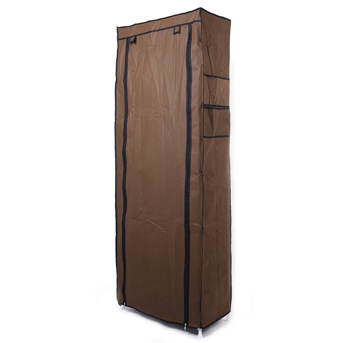 Fashionable Room-saving 9 Lattices Non-woven Fabric Shoe Rack (Brown)