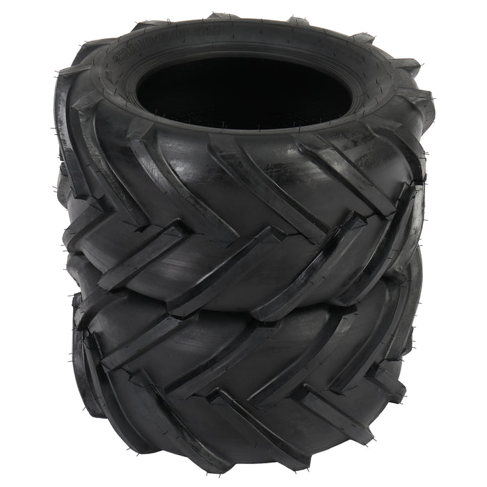 23x10.50-12 AG Tires for Garden Tractor Lawn Mower, 6ply Rated Tubeless, Set of 2