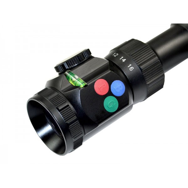 Tactical 4-16x40 1"AO Scope w/Built-in Bubble Level