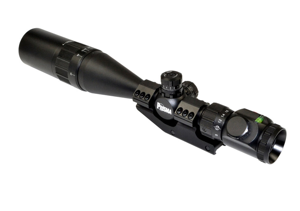 Tactical 4-16X50 1" AO Scope w/Built-in Bubble Level