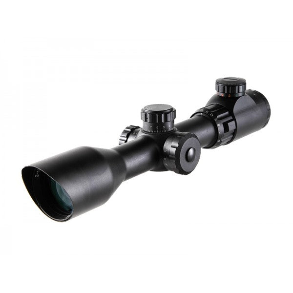 Tactical 3-12X44 30mm Scope with Side AO R/G/B illuminated Glass Reticle